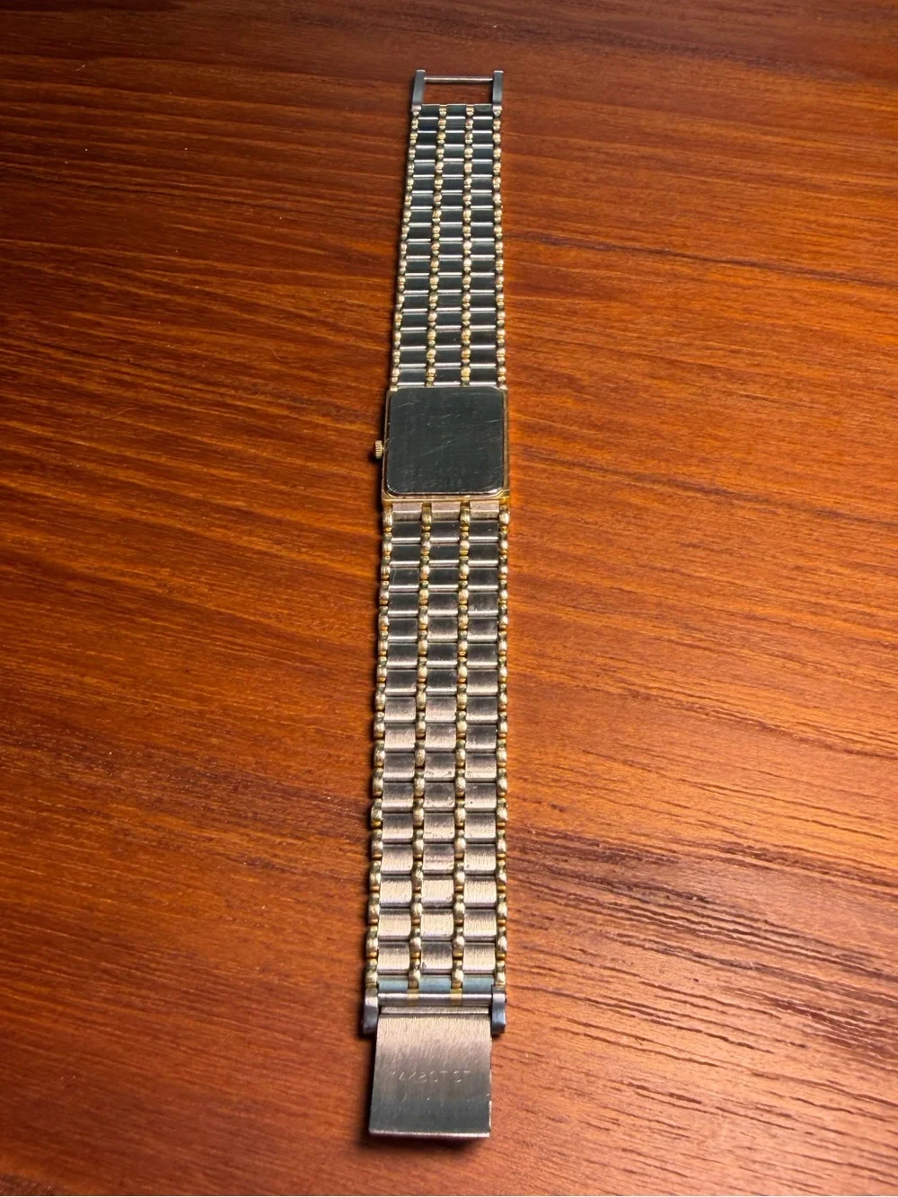 Vintage Seiko LaSalle 8420-6509 14K Gold Bezel Two Tone Quartz Watch